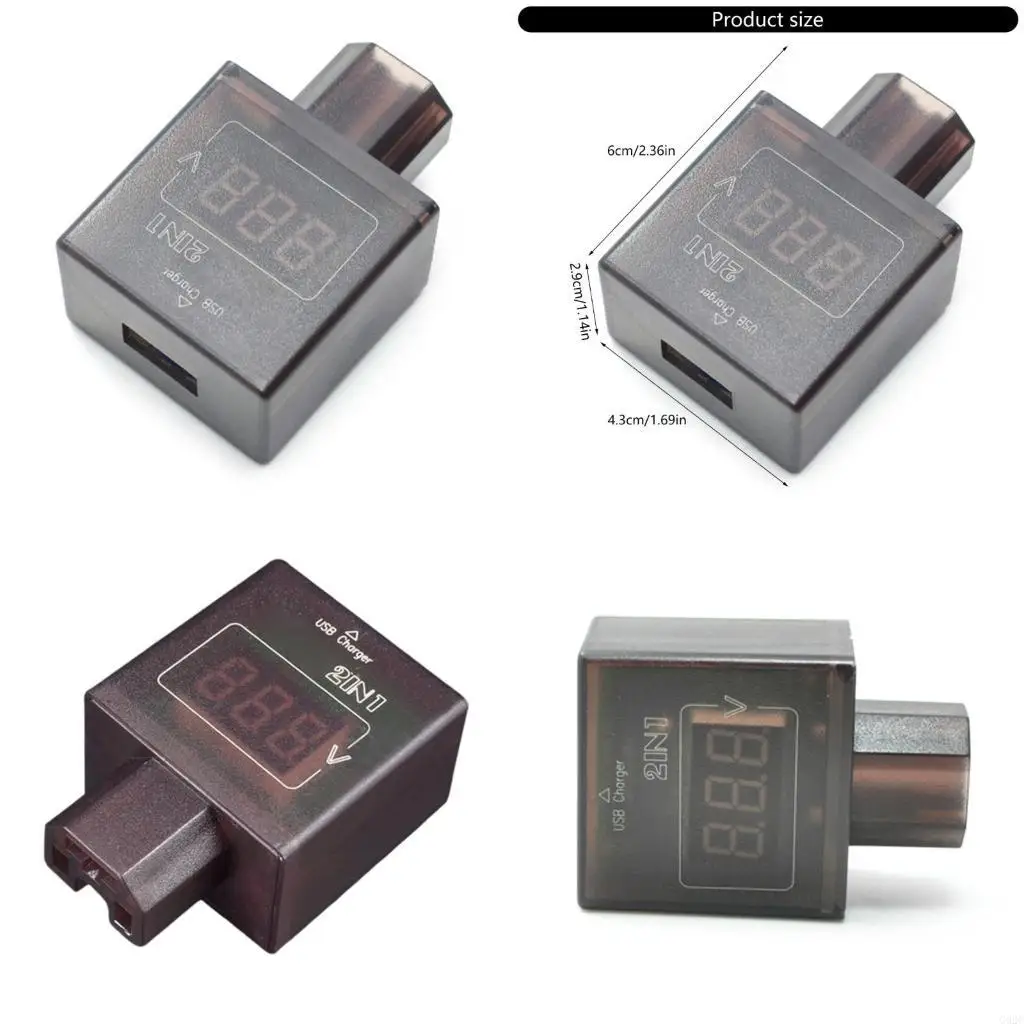 G92C Digital Voltmeter 30V 200V Waterproof Battery Tester For Motorcycle Tractors