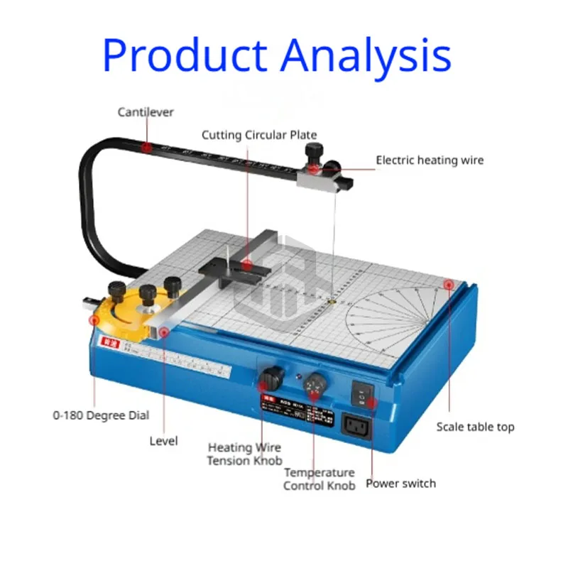 Desktop Hot Wire Foam Cutter With Grid Measuring Table
