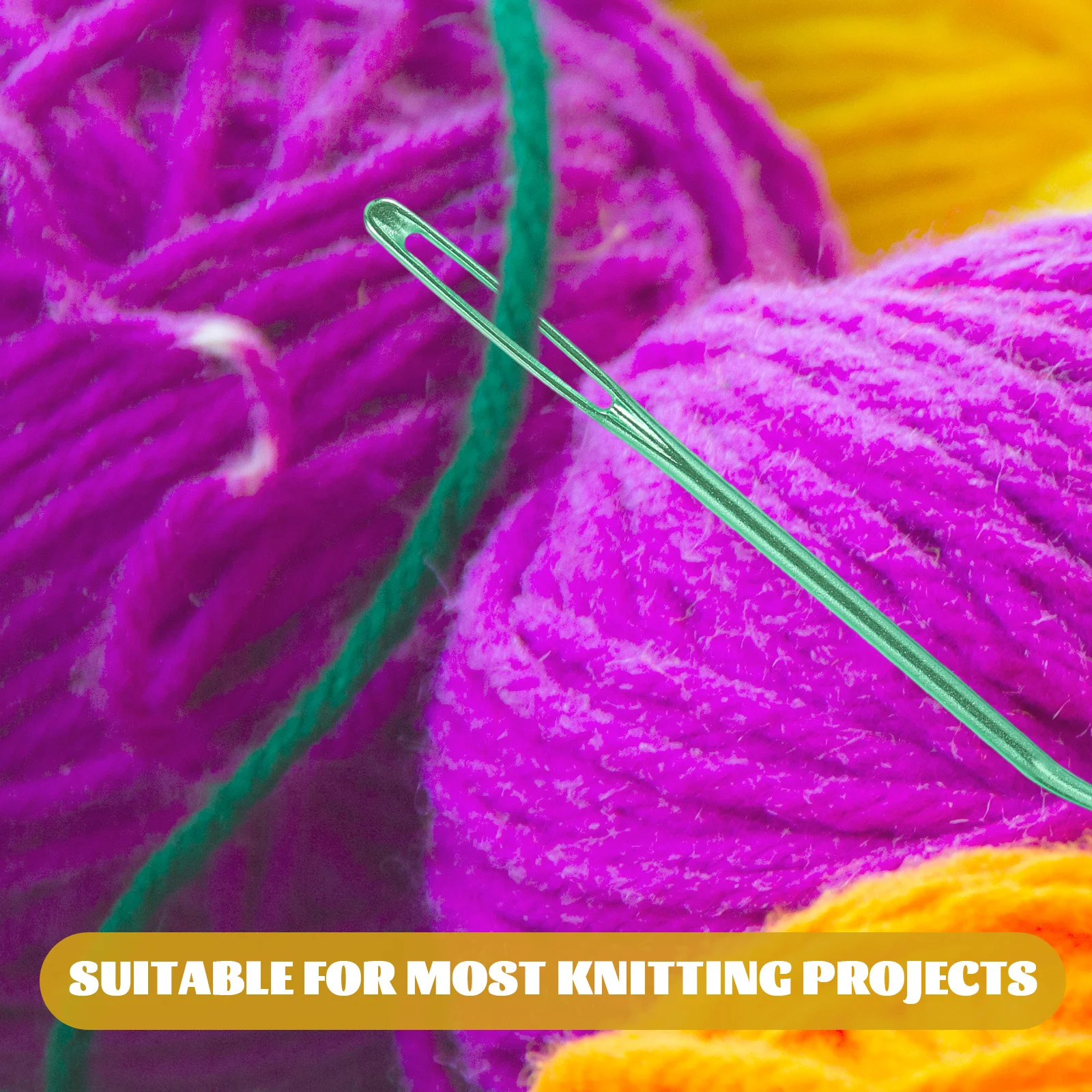 

8Pcs Colored Aluminum Darning Needles Curved Blunt Knitting Needles Multi-Function Yarn Needle for Crochet Supplies