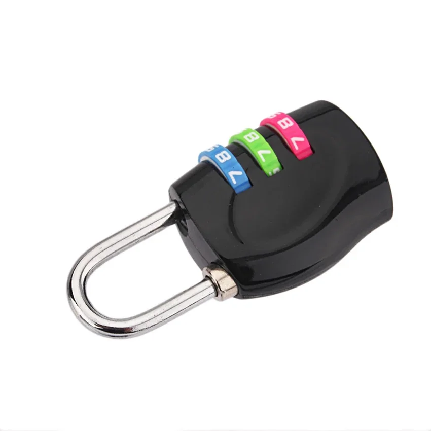 3 Digit Number Combination Password Lock Travel Luggage Suitcase Sedurity Code Lock Multi-functional Colored Padlock 62mm*33mm