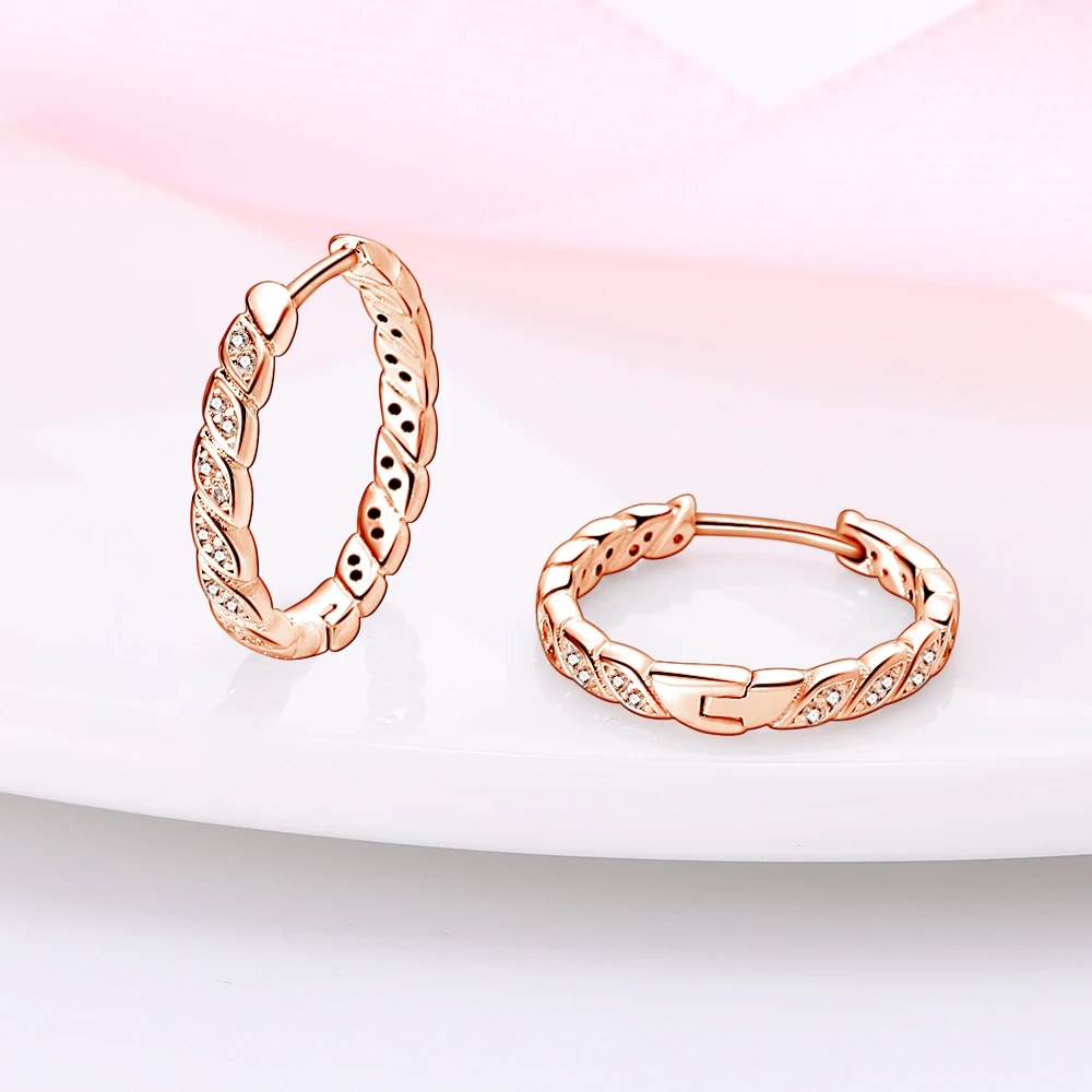 MISEFF S925 Sterling Silber Ohrring, exquisiter dreifarbiger, funkelnder Zirkonia-Ohrring für Frauen, Geburtstagsgeschenk, Silberschmuck