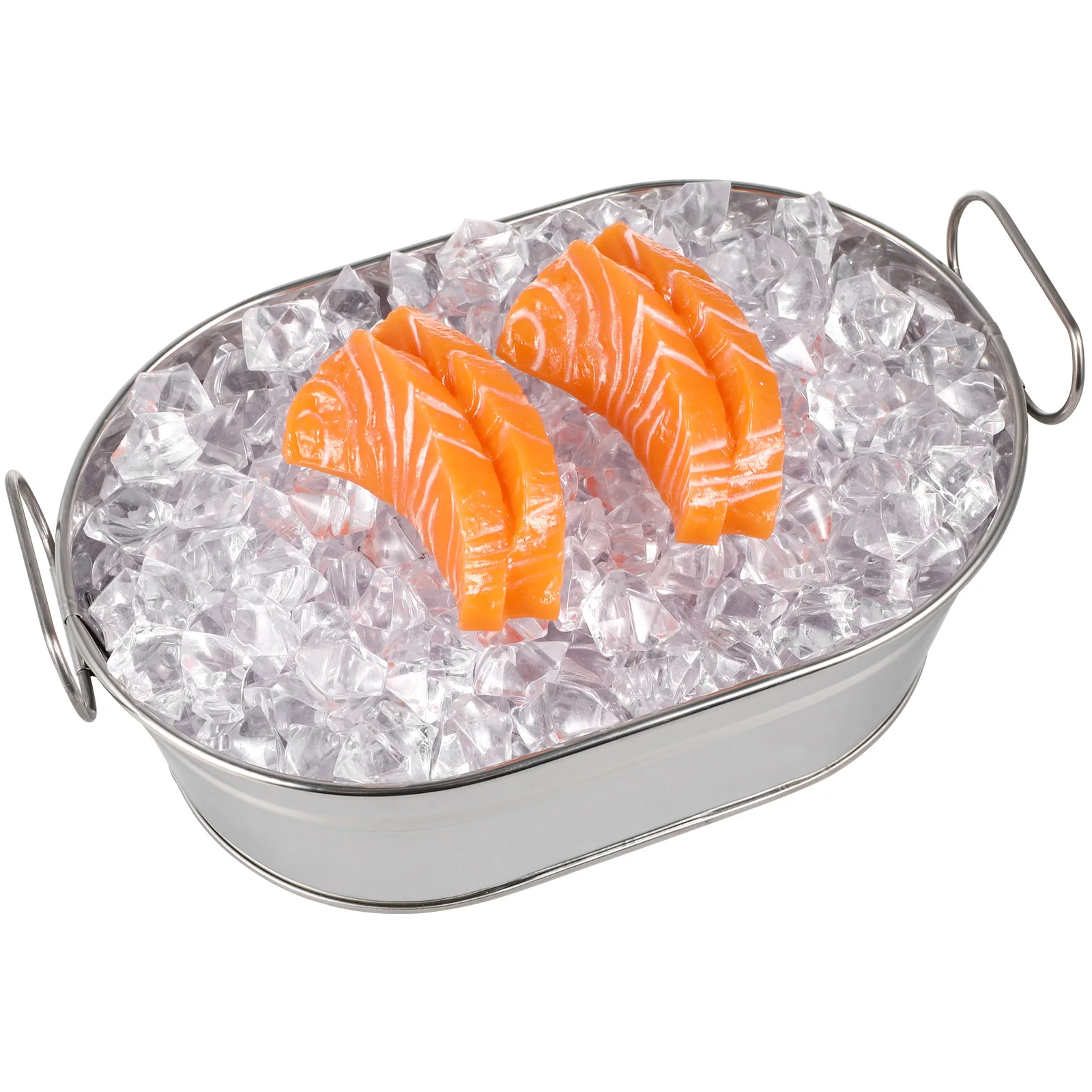 

1pc Stainless Steel Seafood Bucket Large Capacity For Restaurant Hotel Home Use Commercial Seafood Barrel Container Storage