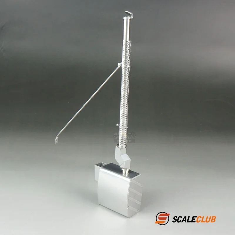 

Scaleclub Model Drag Head Mud 1：14 For MAN Upgrade Metal Exhaust For Tamiya Scania 770S MAN Benz Volvo RC Trailer Tipper Parts