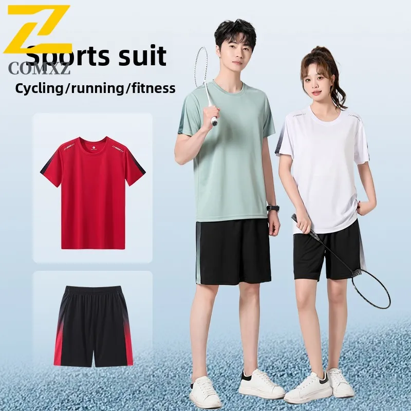 

ProAthlete 2026 New Plus Size Badminton Running Set Two Piece Quick Dry Breathable Loose Casual Activewear for Sports Training