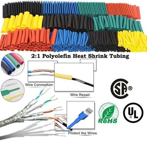 Heat shrink tubing kit for cables and DIY