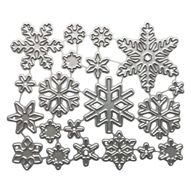 Winter Snowflakes Metal Cutting Dies Stencil DIY Scrapbooking Album Paper Card Template Mold Embossing Craft