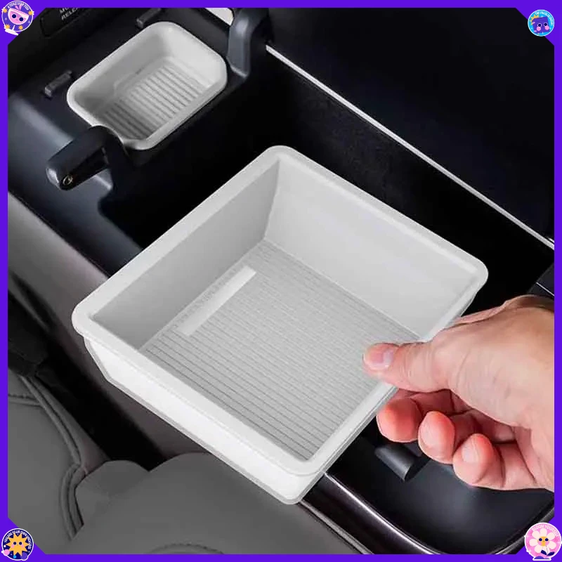 Double Layer Center Console Armrest Storage Box Car Interior Accessories For Zeekr 7X 2024 2025