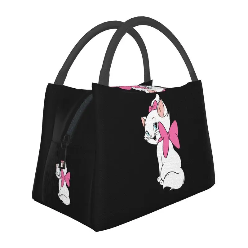 

The Aristocats Pretty Kitty Marie Cat Thermal Insulated Lunch Bags Women Resuable Lunch Tote Work Travel Storage Meal Food Box