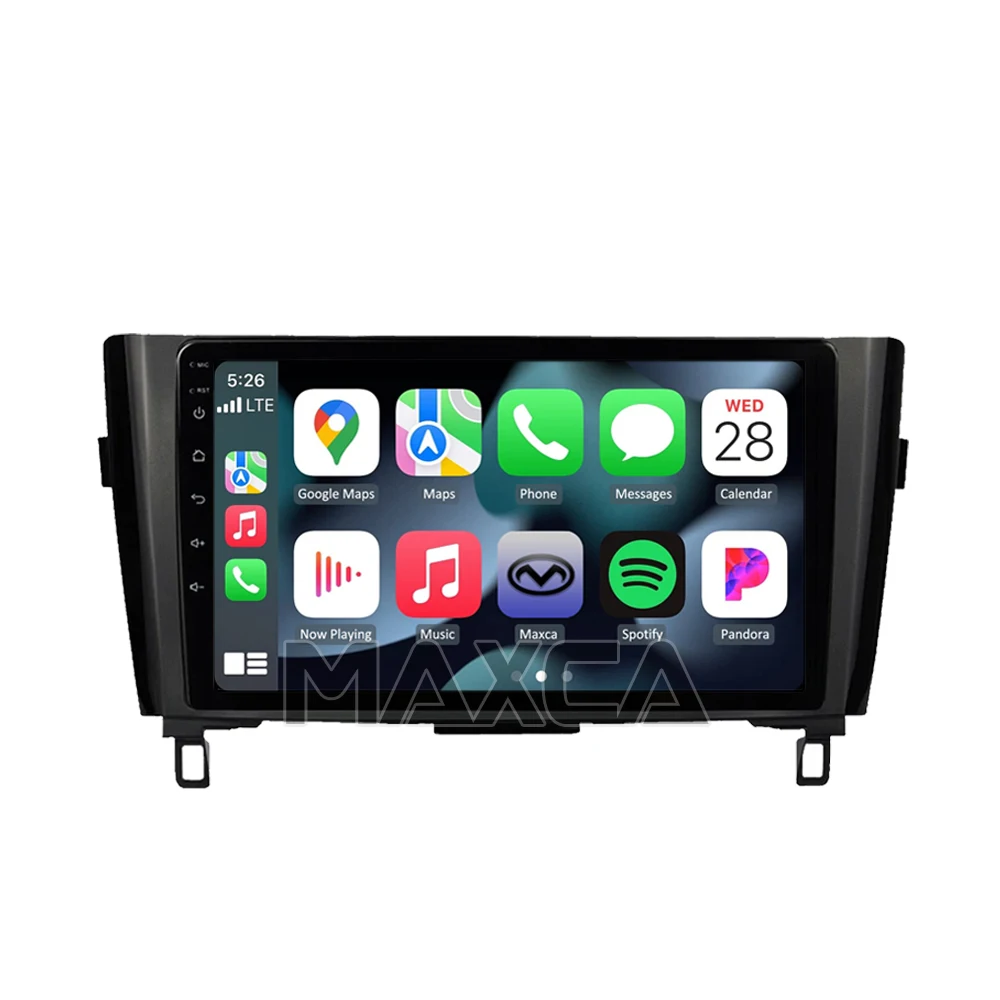 MAXCA 10 inch Nissan Rogue Xtrail Qashqai Wireless Carplay Android Auto 2 din Radio Mirror Link Multimedia Player