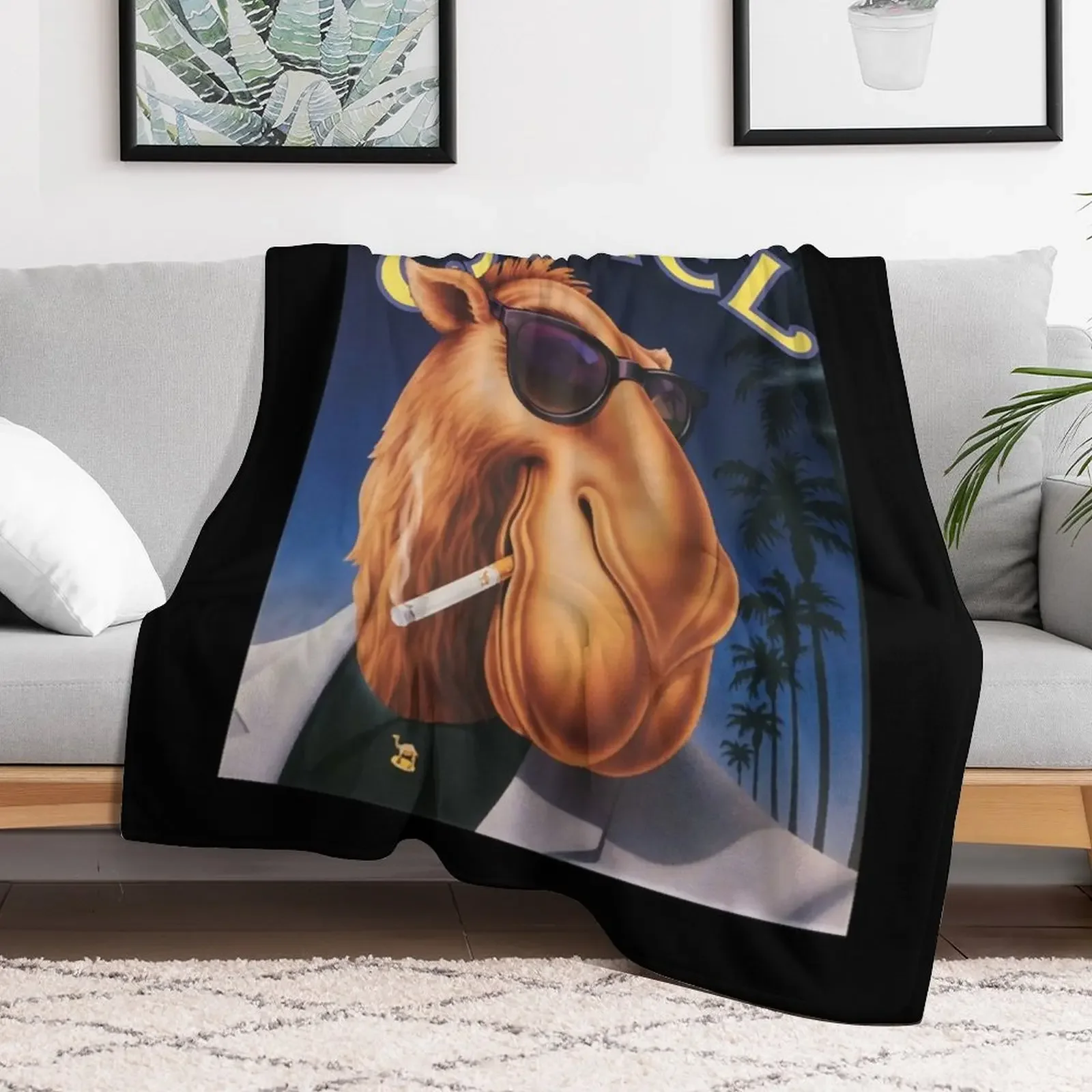 Camel Cigarettes Throw Blanket Warm Accent Blanket for Living Room Decoration