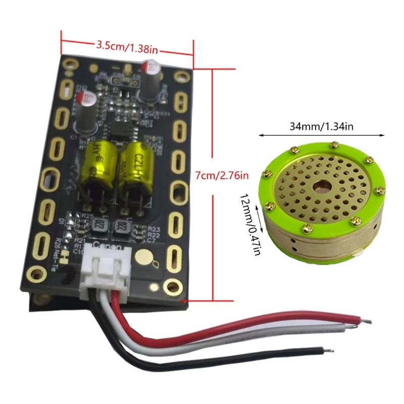 34mm Large Diaphragm Condenser Mic Cores with Professional Circuit Board Upgrade Solution Clear and Quality Sound Dropship