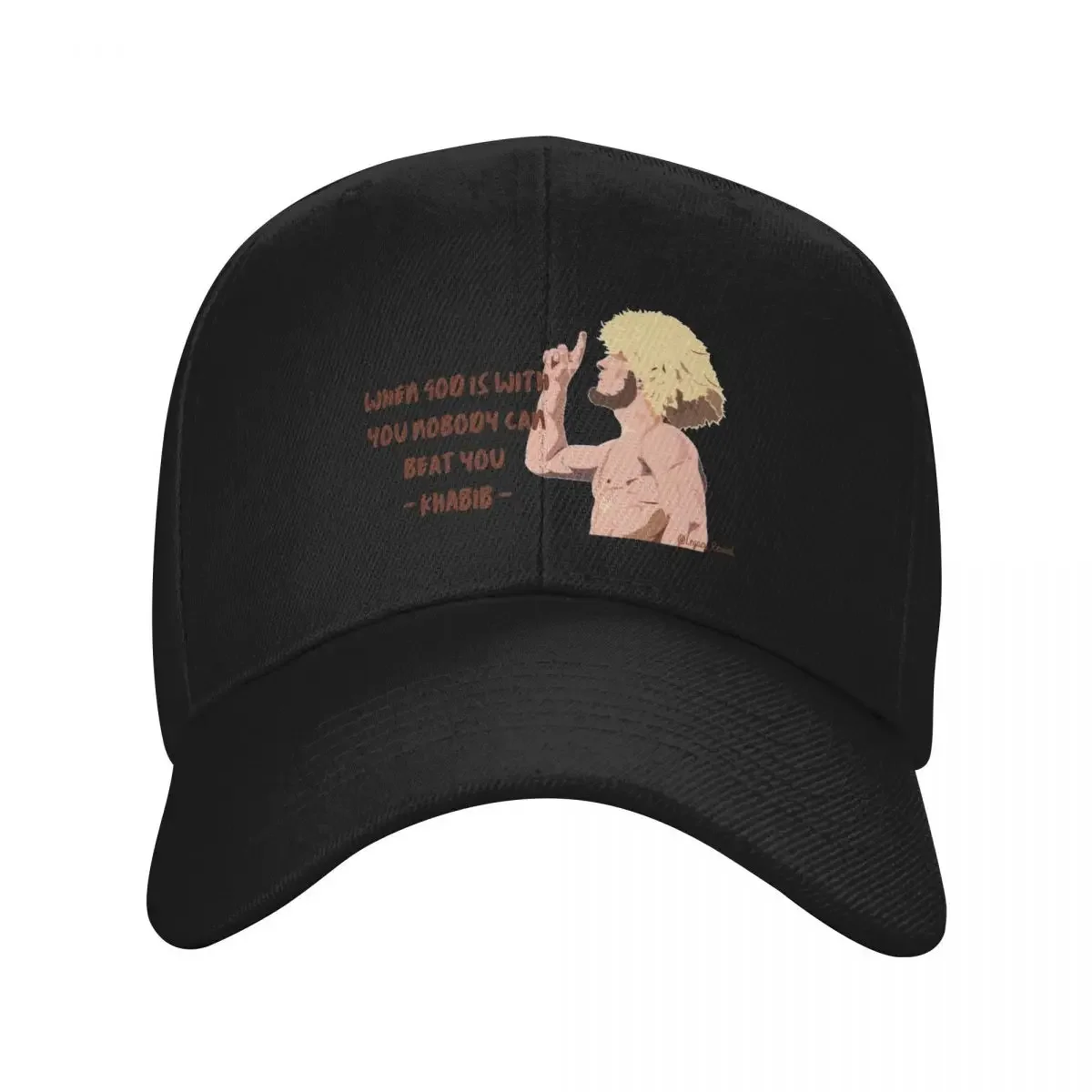 Khabib Nurmagomedov If God Is With You Nobody Can Beat You Baseball Cap custom Hat golf hat genuine tactical cap Female Men's