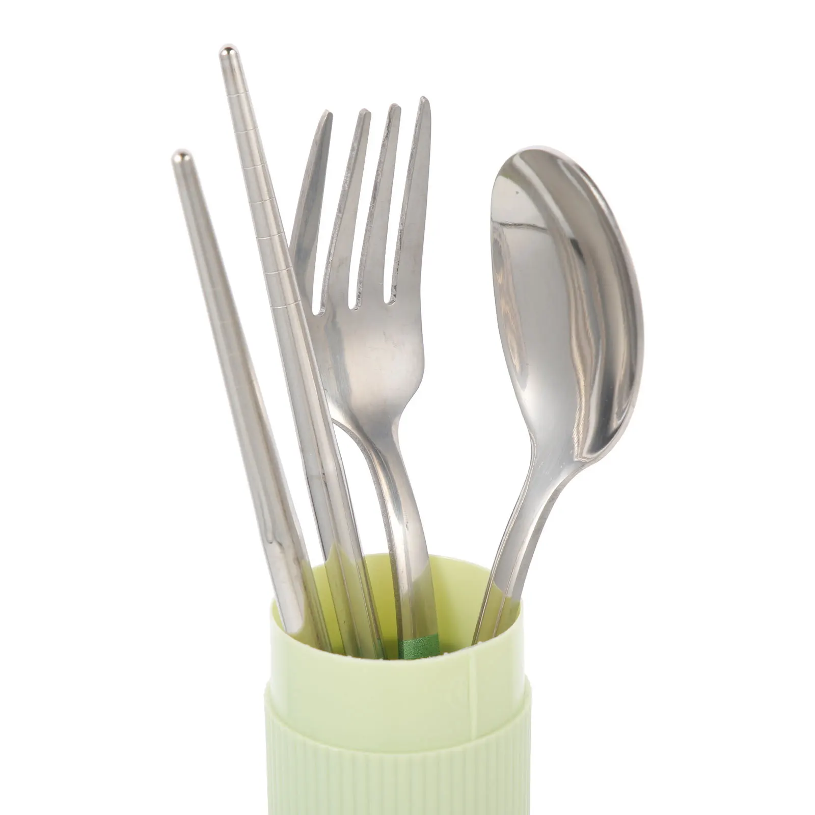 

Stainless Steel Cutlery Set Outdoor Tableware Kit Portable Serving Utensils Cooking Cuttlery Camping