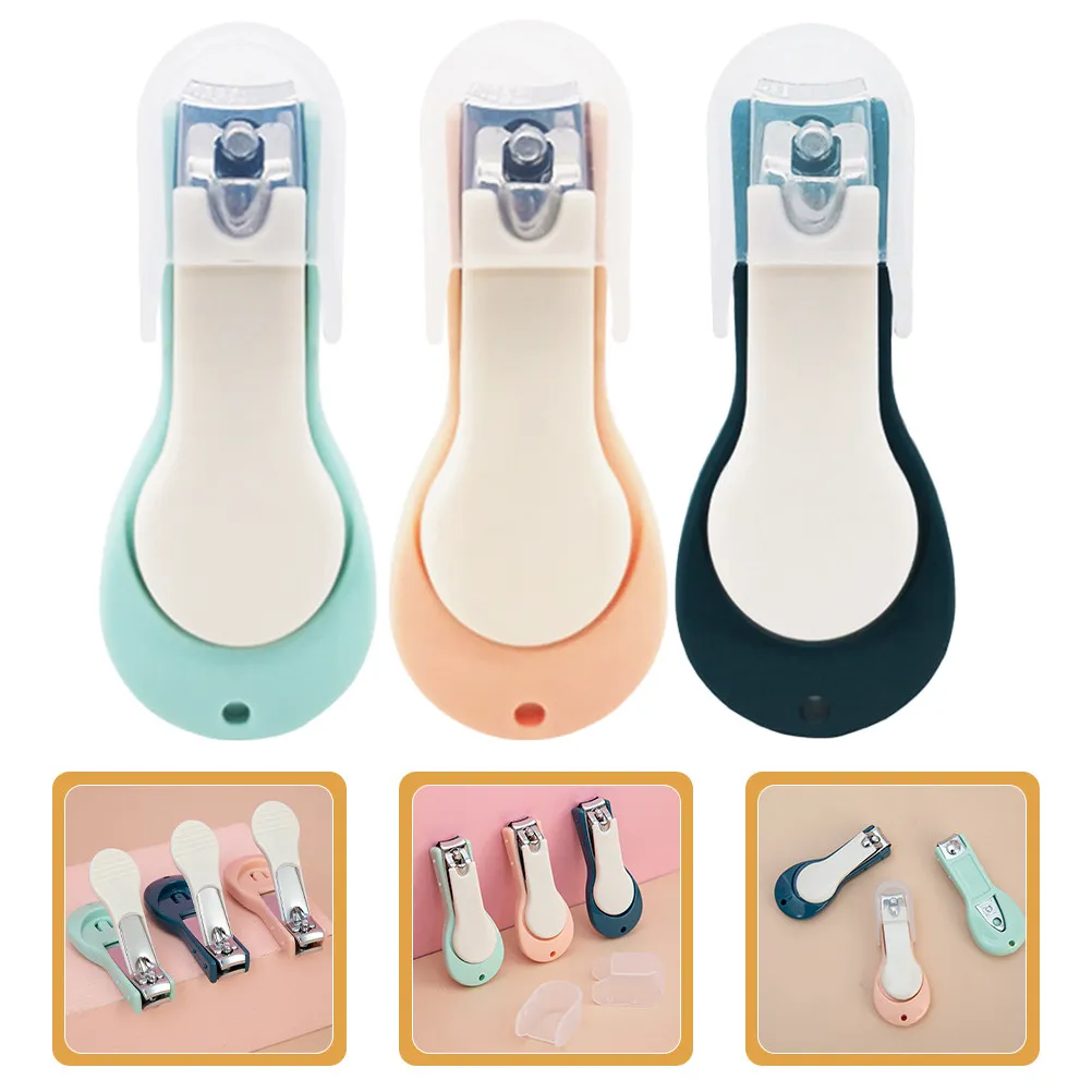 

3Pcs Baby Nail Clipper Set Rustproof Stainless Steel Clipping Tool for Newborns Toddlers Nail Maintenance Safety