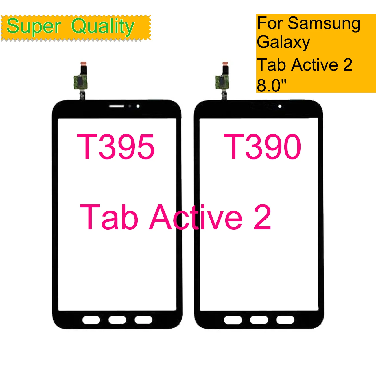 Replacement For Samsung Galaxy Tab Active 2 T390 T395 Touch Screen Digitizer Panel Sensor Tablet Front Outer LCD Glass