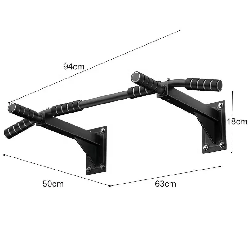 

Wall Pull up Bar Fitness Indoor Exercise Chin up Bar Multifunction Dip Station Wall Mounted Pull up Bar High Quality Home Steel