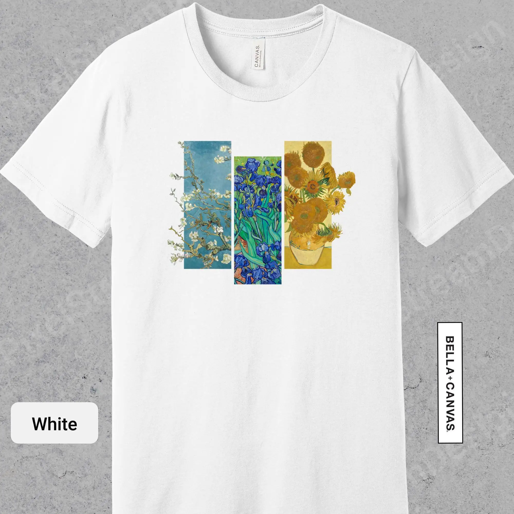 Van Gogh Flowers Shirt, Vincent Van Gogh Artsy Shirt, Famous Impressionism T-Shirt, Floral Cottagecore Shirt | 0925