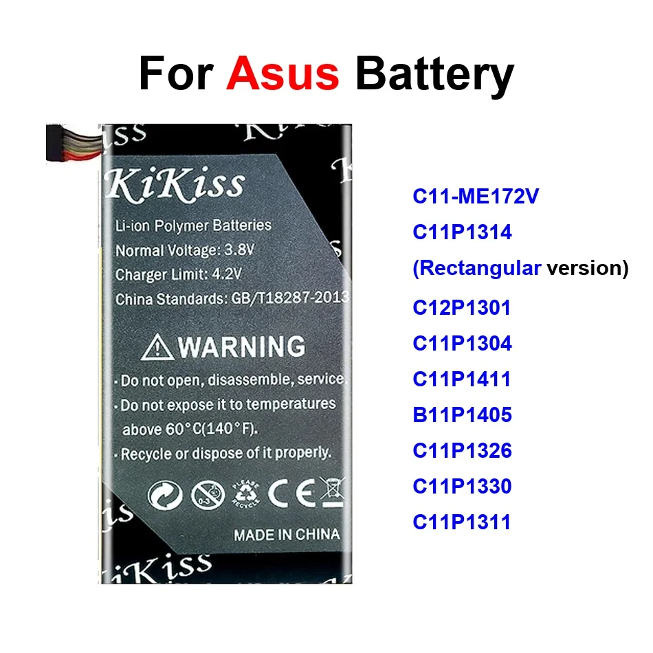

Аккумулятор 5000-7300 мАч для Asus Memo Pad HD K00a Me172v 8 10 10.1 7 Me173x Me175kg Me70cx Me7610c (C11P1304, C11P1330, C12P1301)