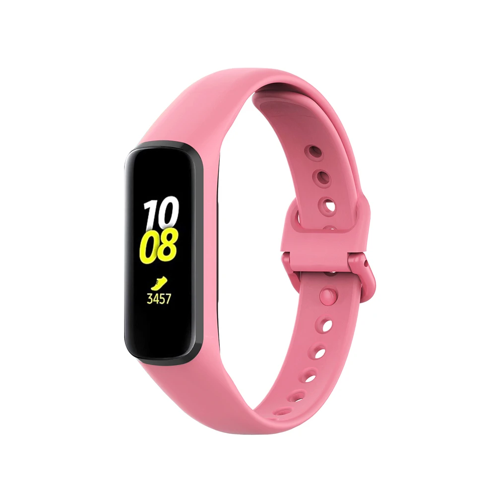 Correia de Substituição Soft Silicone, Pulseira Ajustável, Pulseira para Samsung Galaxy Fit 2, R220, SmartWatch, Fit2