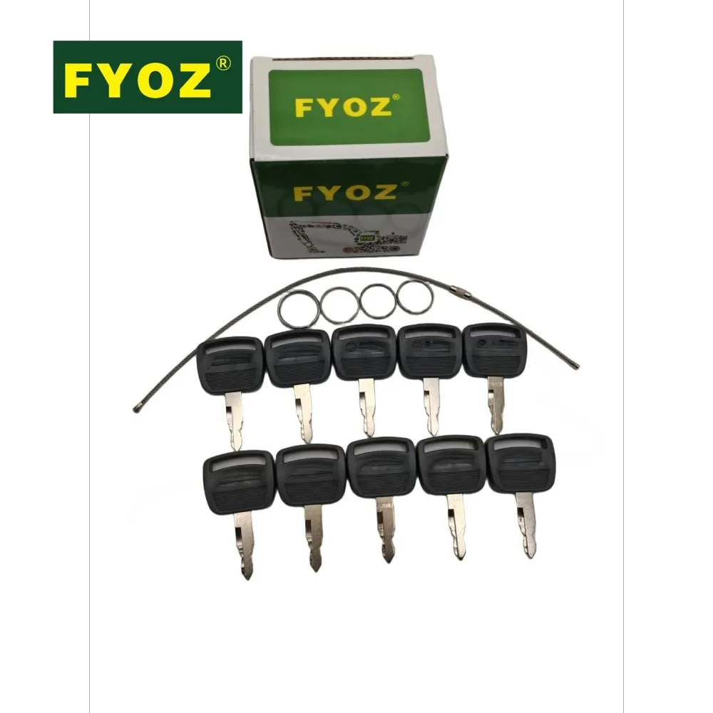 10pcs Excavator Keys S450 For Komatsu CX75/CX080/CX130/CX210/CX260/CX330/CX480 Cab Door & Ignition Start Heavy Equipment Key Set
