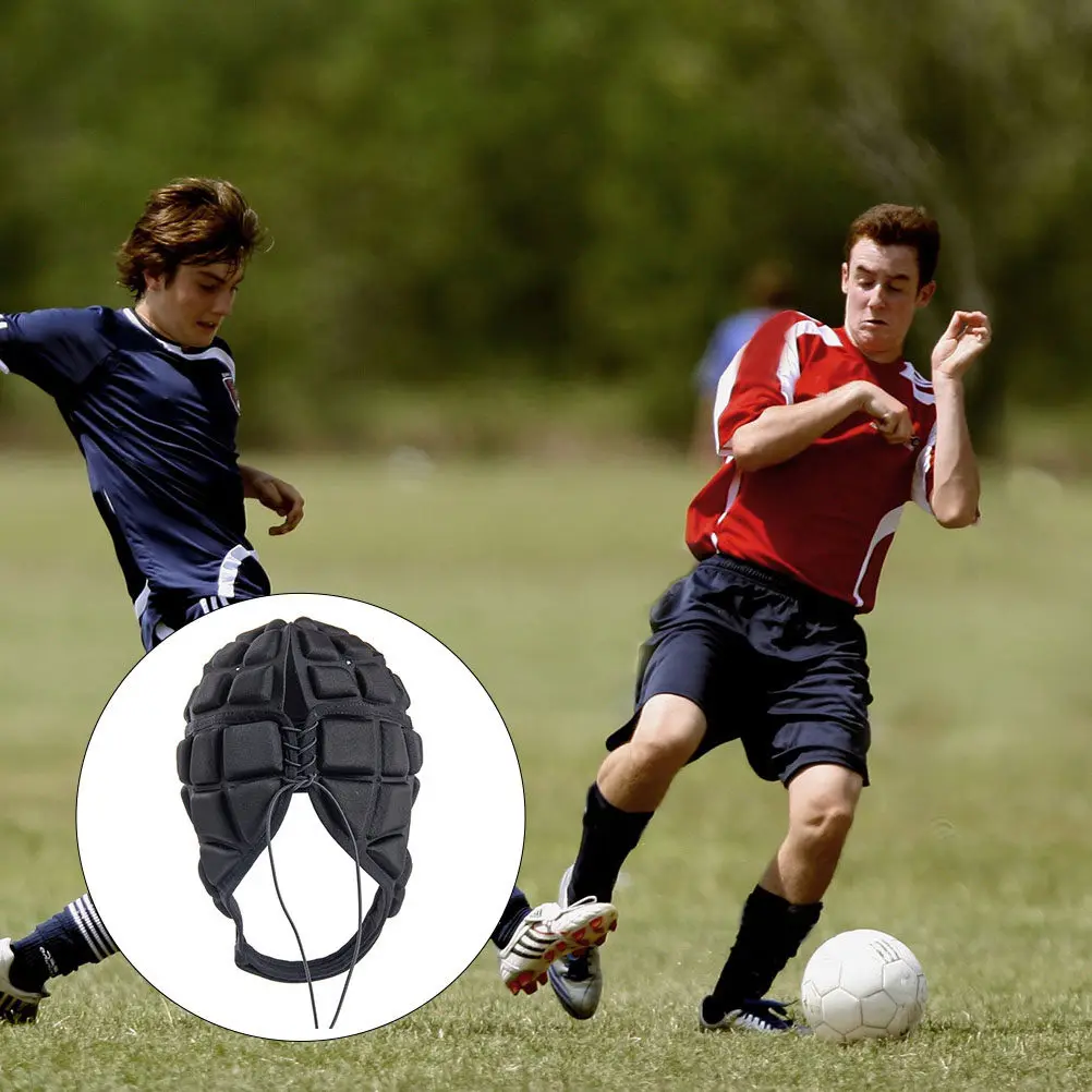 

Регулируемая защитная шлем-маска для футбольного вратаря с многослойной утолщенной губкой, ударопрочная, с вентиляционными отверстиями