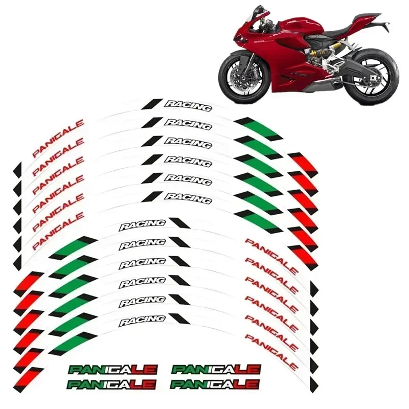

For DUCATI PANIGALE 1199 S 899 1299 S R 959 Motorcycle Motor Parts Contour Wheel Decoration Decal Sticker - 4