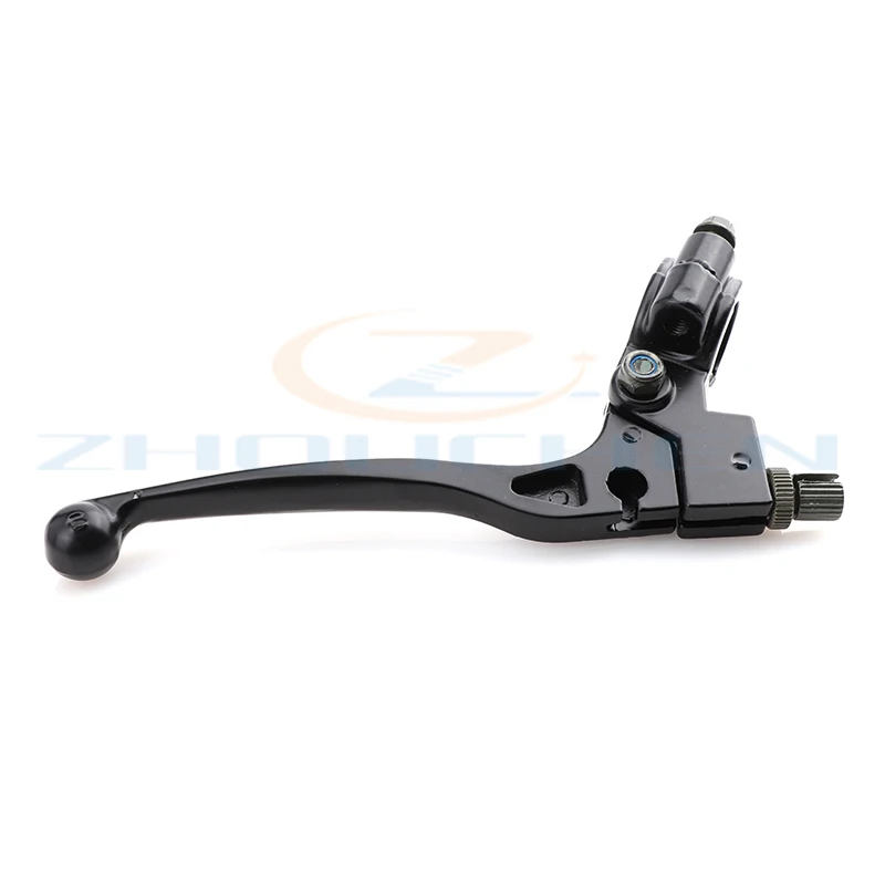 Black Alloy 7/8'' 22mm Left Handle Brake Lever Perch Assembly For 47cc 49cc Dirt Bike ATV Quad Mini Moto 97cc Baja Scooter Moped