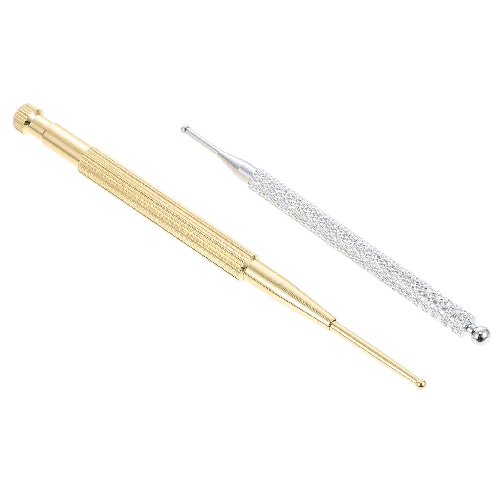 

2Pcs Ear Acupuncture Probe Stainless Steel Acupressure Pen for Trigger Point Detection Safe Solid Ball Tip Precise Ear Therapy