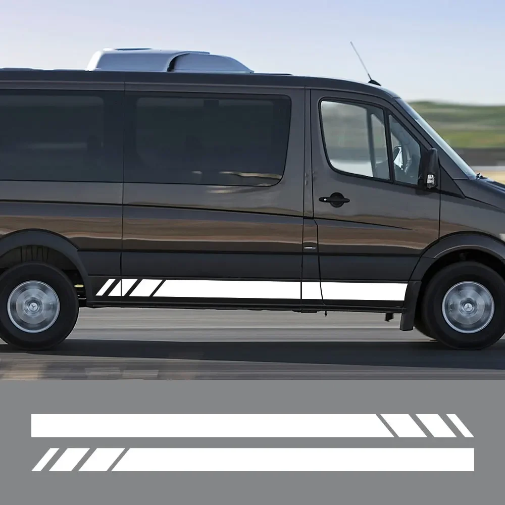 Car Stickers Van Camper Door Side Motorhome Stripes Vinyl Decal Decoration Accessories For Mercedes Benz Sprinter W903 W906 W907