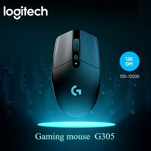 Logitech G305 LIGHTSPEED Ratón inalámbrico para juegos HERO 12K DPI 99g Batería ultralarga duración 250h 6 Botones programables PC Mac Laptop