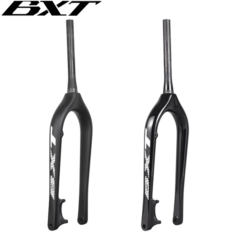 BXT-26er Full Carbon MTB Fork, Fat Fork, Snow Front Fork, 4.8or 5.0 Tire Thru Axle, 150*15mm