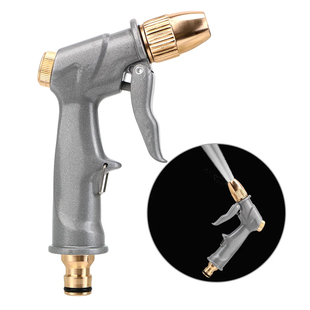 

High Pressure Cleaning Tools Portable Metal Car Wash Gun Spray Watering Nozzle Sprinkler Adjustable Spray Modes