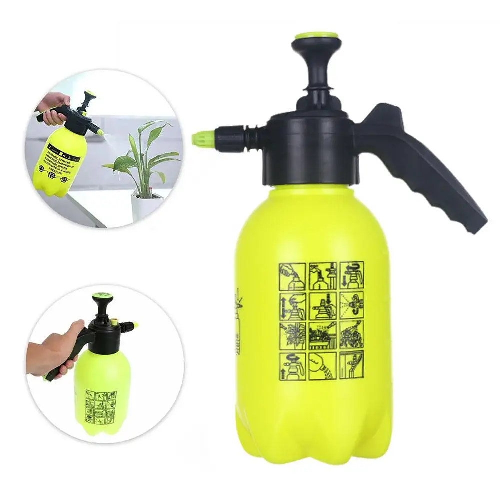 

2l Hand Pressure Sprayer Brass Nozzle Handheld Garden Pump Sprayer For Gardening Water Spray Bottle Car Cleaning Watering C M7v4