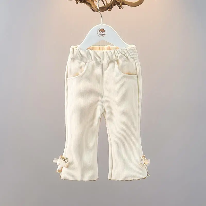 

Autumn Winter Girls Comfortable Pants Kids Jeans Pure Cotton Thicken Warm Fleece Lined Loungewear Corduroy Pants Kids Clothes
