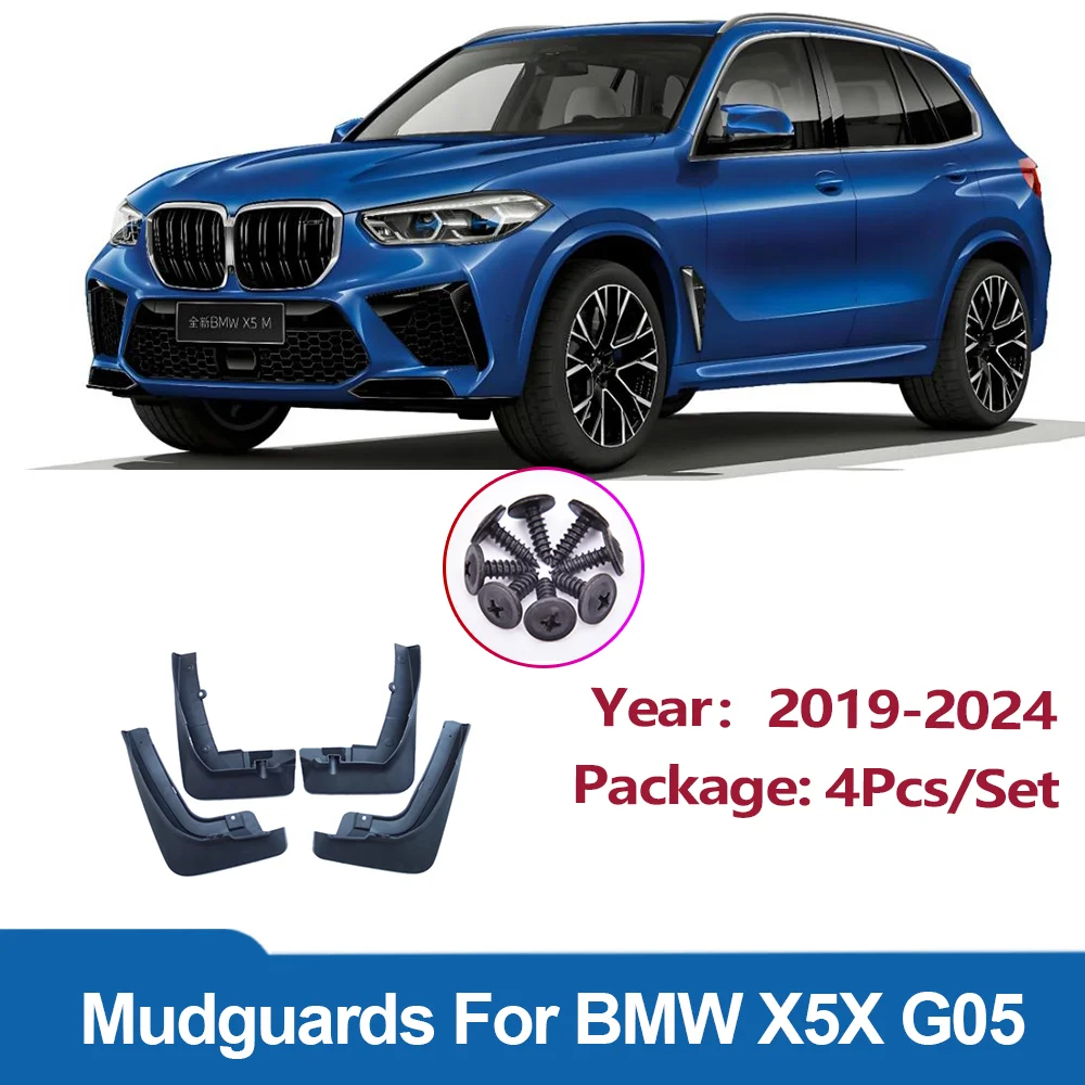 

FOR BMW X5X X5M G05 2019-2024 Mud Flap Guards Splash Mudflaps Mudguard Fenders Car Accessories Front Rear 4pcs Wheel Body Fender