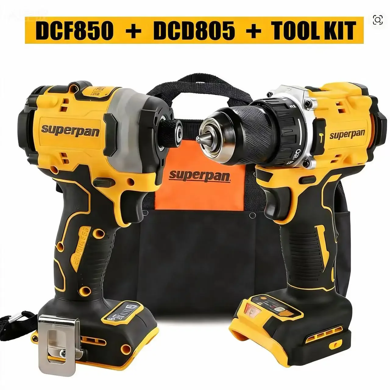 

Superpan Brushless Motor Screwdriver Electric Screwdriver Electric Hand Drill Impact Drill Combination Kit Dcd805 Dcf850 Lithium