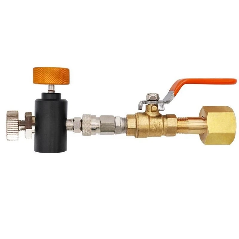 A96K-For Sodastream, Filling Station With Ball Valve- Soda CO2 Cylinder Tank Refill Adapter For Soda Stream, W21.8-14 Or CGA320