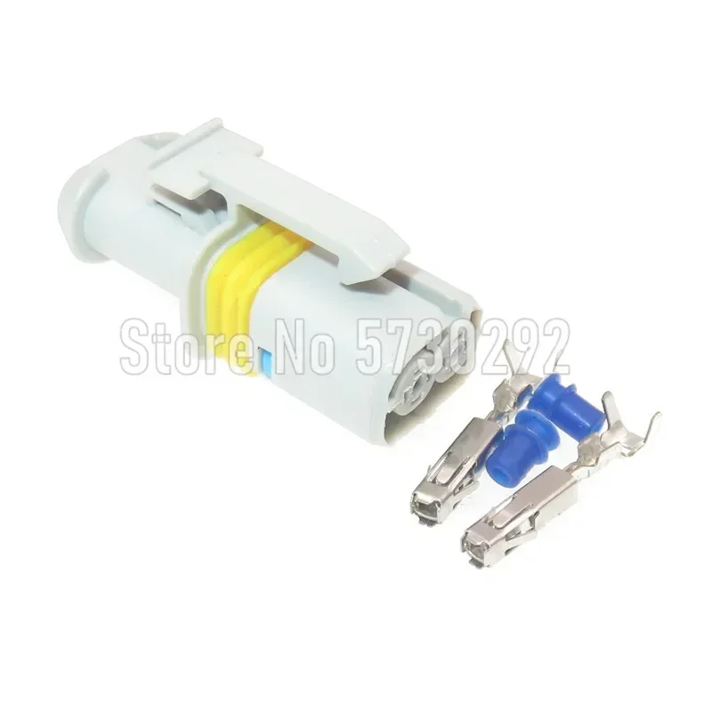2P 18385000002 Grey Automotive Plug Auto Socket Wiring Harness Light Connector