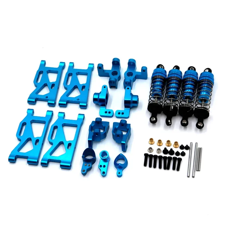 Wltoys 144001   สําหรับ wltoys 1:14 144001   RC รถอะไหล่อัพเกรดโลหะพวงมาลัย Swing Arm ฐาน C ด้านหลังที่นั่งโช้คอัพ