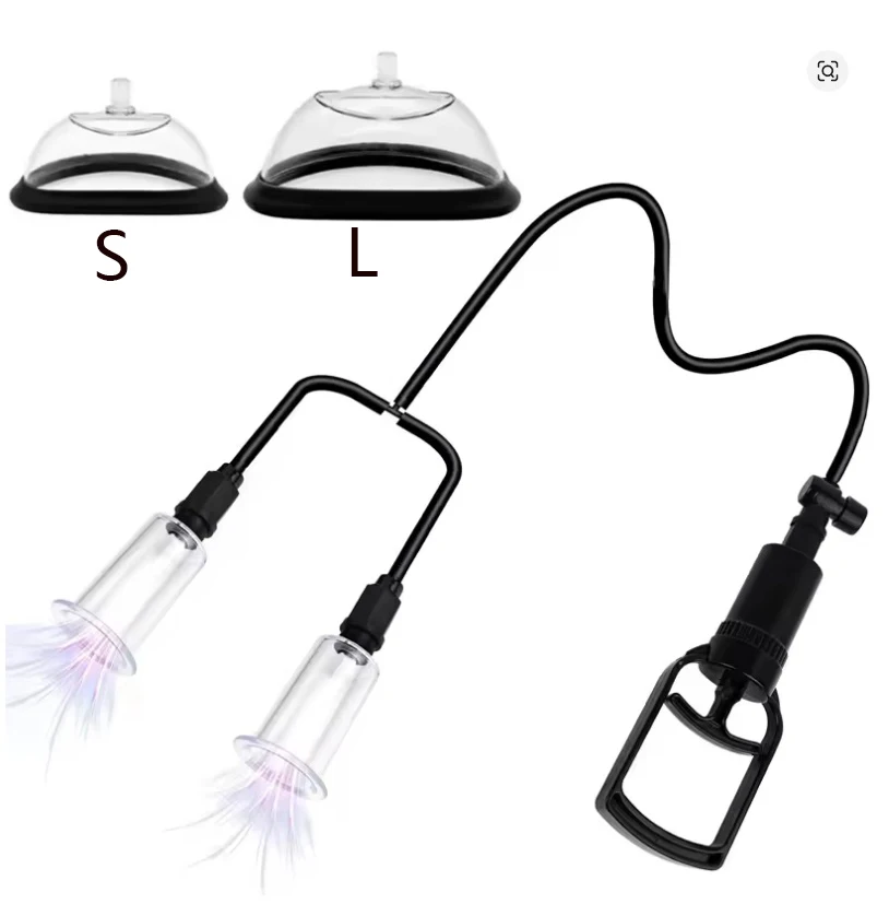 SCManual Pussy Pump Vagina Clitoris Sucker Adult Sex Toy Manual Women Breast Massage Nipple Stimulator Enlarge Vacuum Pump Cover - view 4