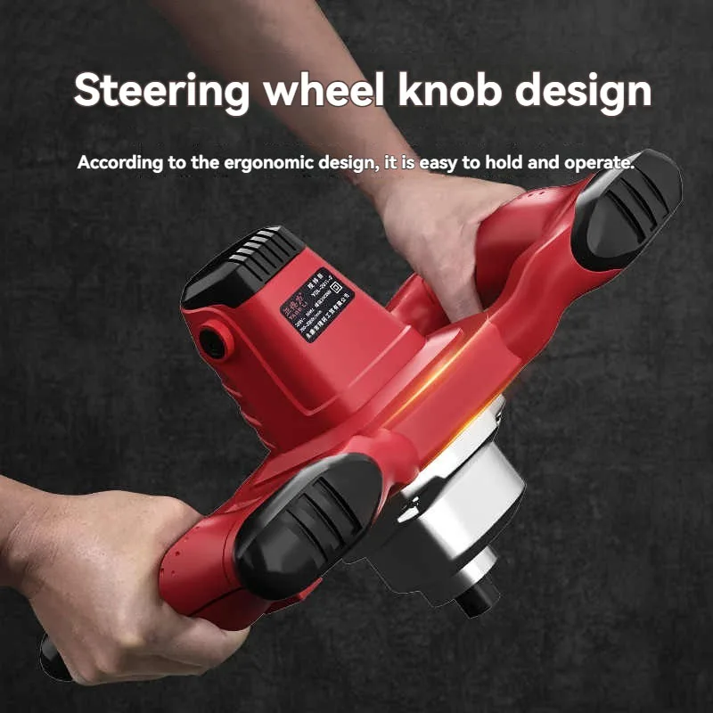 3100W Electric Industrial Mixer High Power Speed Regulating Paint Concrete Hand-held Steering Wheel Mixer