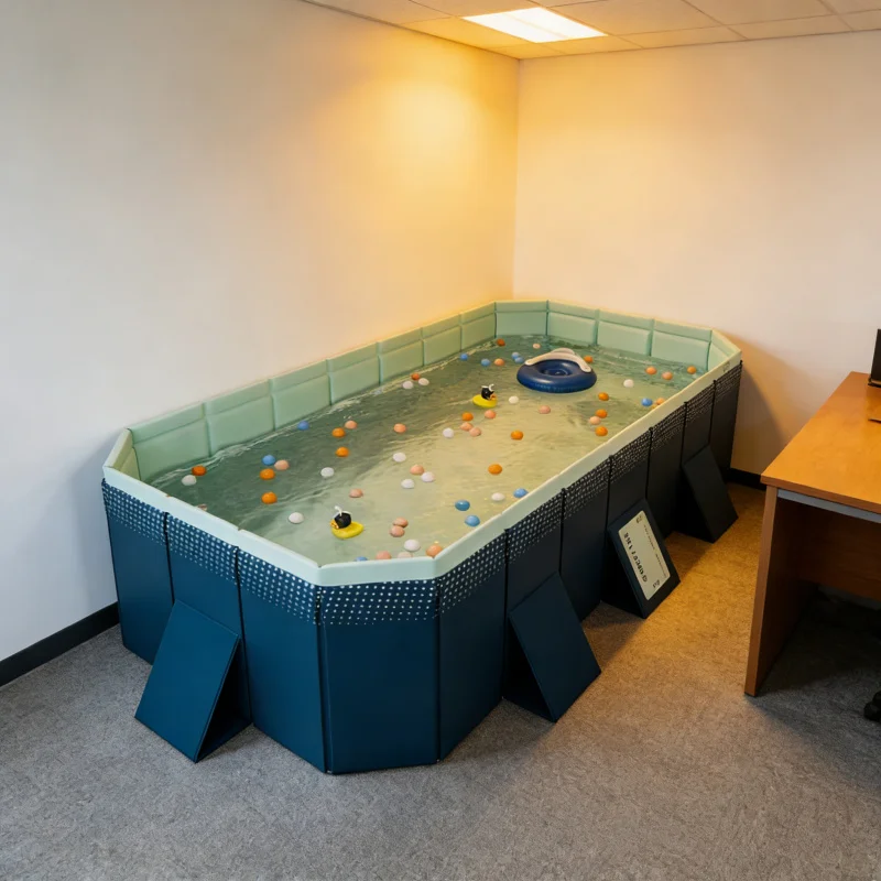 Piscina Plegable de 1.6M Azul Cielo, Sin Necesidad de Instalación ni Herramientas, Resistente al Desgaste, Ideal para el Hogar y Exteriores, Gran Diversión para Bañarse y Jugar