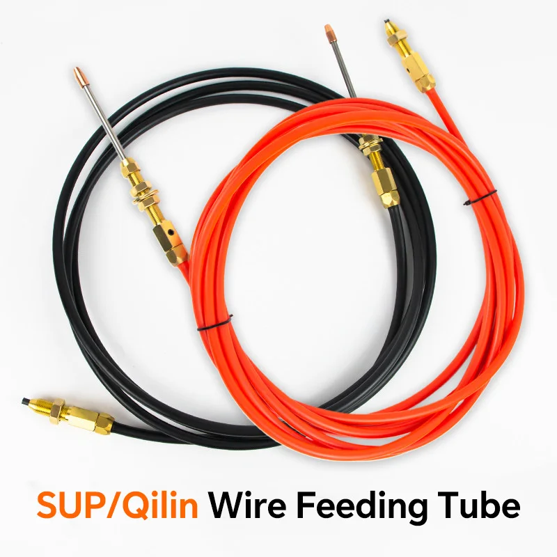 SUP Qilin Laser Welding Wire Feeding Tube 3m 5m U V Wire Feed Rolls Guide Wire Nozzle 0.8 1.0 1.2 1.6 Wire Feeder Accessories