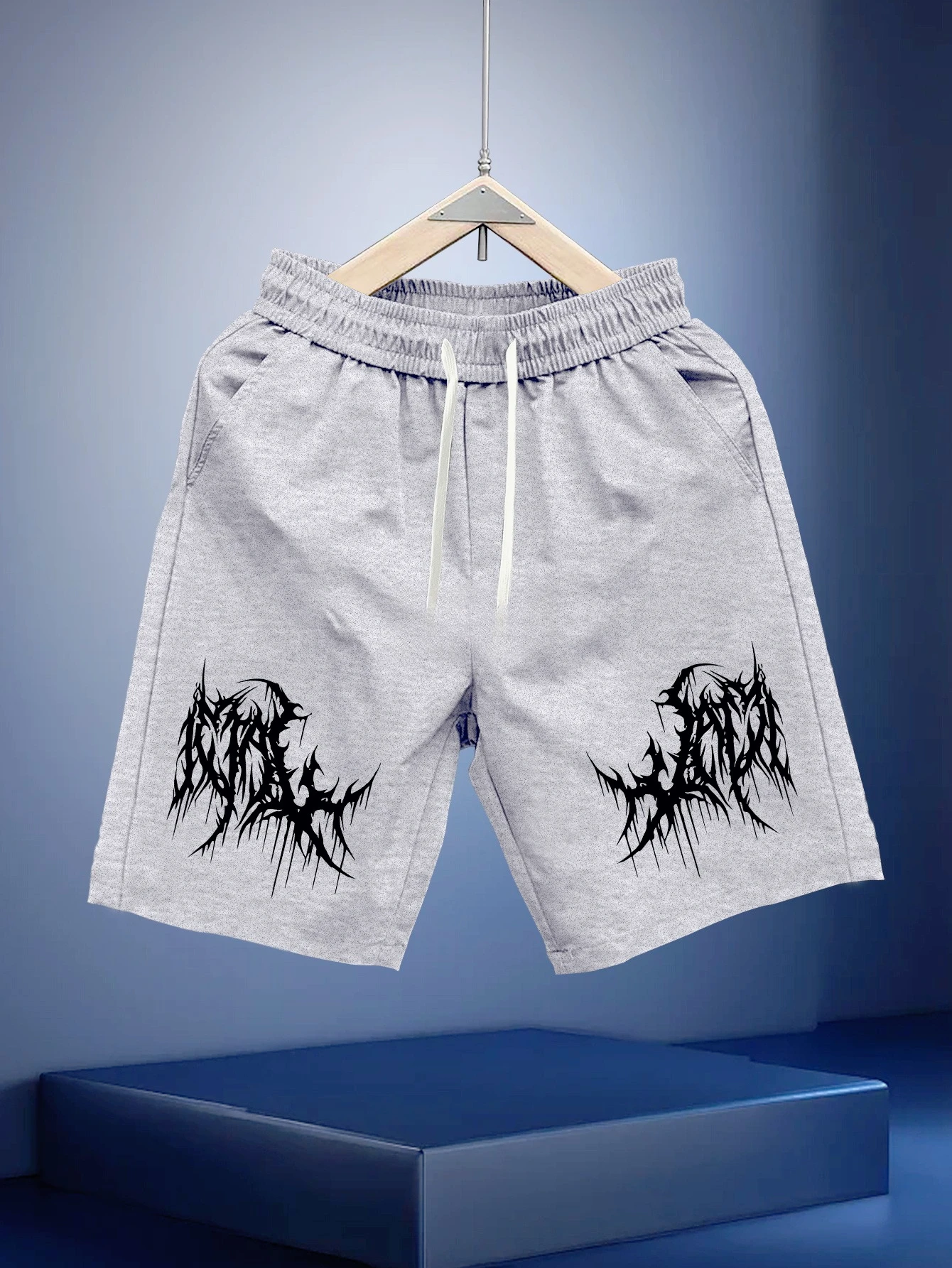 شورت رجالي كاجوال بنمط هندسي تجريدي. فضفاض مناسب، مثالي للأنشطة الخارجية والعطلات، شورت رياضي #3