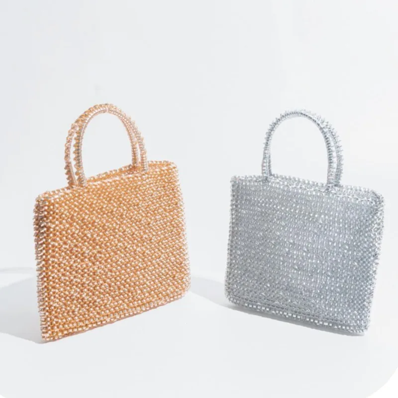

Sweet PVC Transparent Tote Bag Fashionable Candy Color Chic Versatile Handbags Summer Holiday Woven Bag Bolsas De Mujer