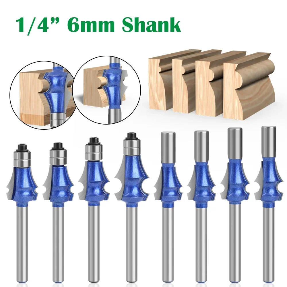 1PC 6MM 1/4 6.35MM Shank Wood Carving Drawing Line Bit Router Bit Woodworking Milling Cutter For Wood Face Mill Carbide Cutter