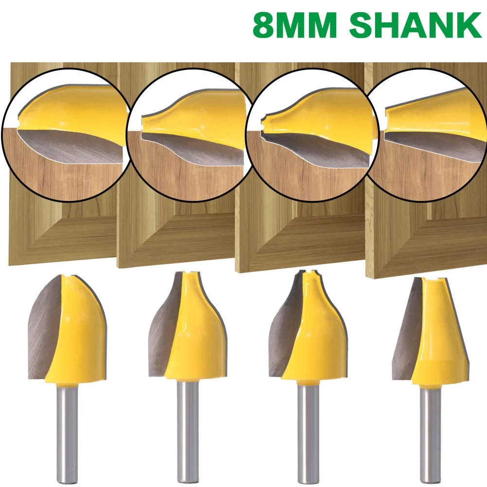 8mm Shank Panel Raiser Router Bit - Vertical - Ogee Bead - cutter woodworking bits wood milling cutter