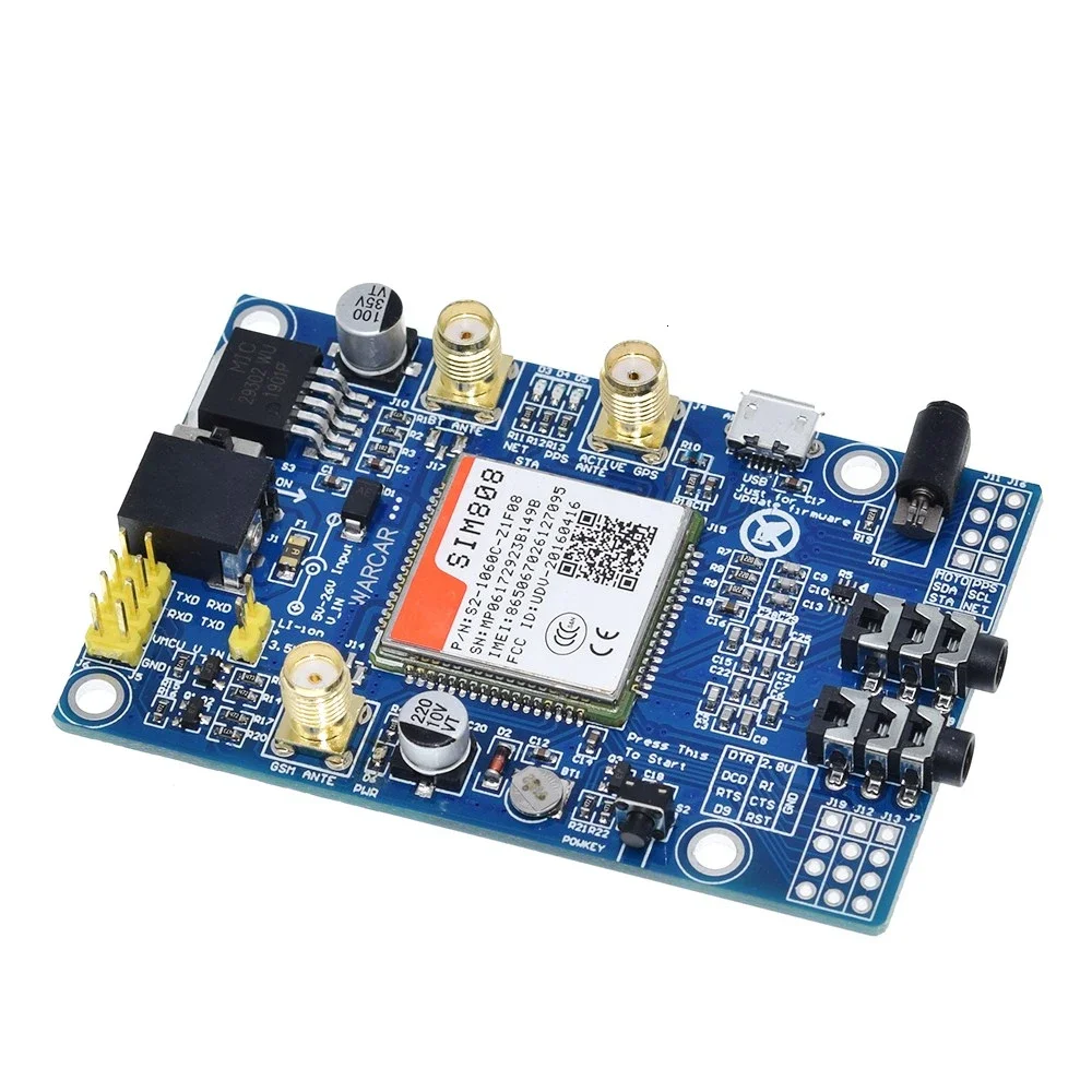 SIM808 instead of SIM908 Module GSM GPRS GPS Development Board IPX SMA with GPS Antenna available for Raspberry Pi