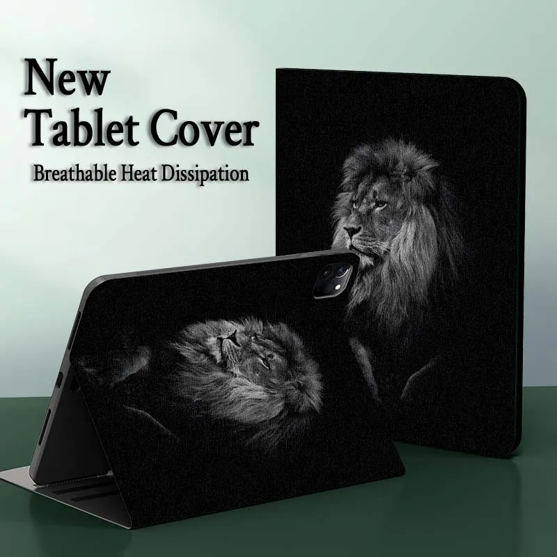 

Lion Art Popular Cool For iPad Pro Air Mini 2 3 4 5 6 7 7th 8th 9th 10th 11th 10.2 9.7 10.5 10.9 11 12.9 13 Tablet Case