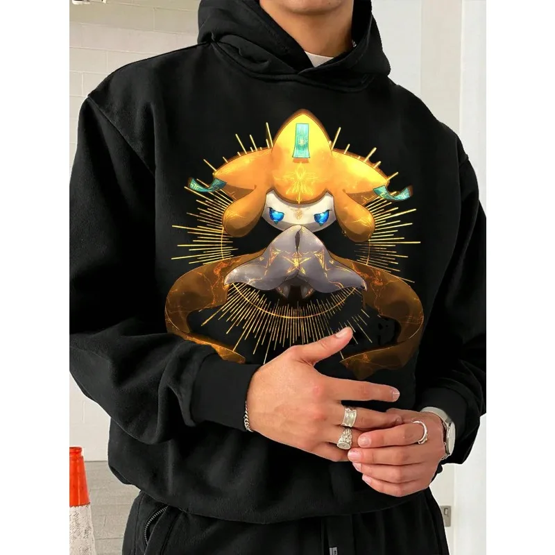 Pokémon Jirachi Double-sided Printing Hoodie for Men Women 2025 Autumn/Winter New Y2K Harajuku OverSize Casual Sweatshirt Top
